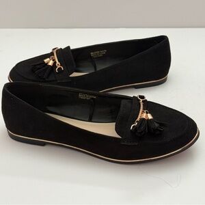 Primark Black Loafers with Tassel Detail